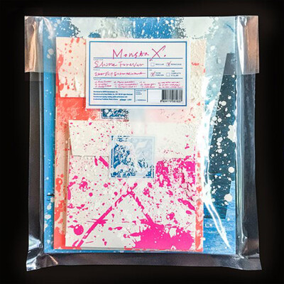 MONSTA X [SHINE FOREVER] 1st Repackage Album SHINE CD+POSTER+P 