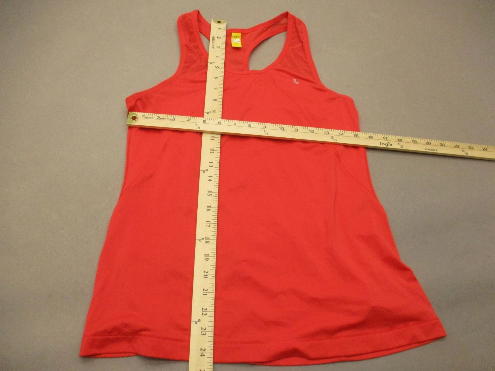 lole round neck fitted athletic racer back slim tank-top