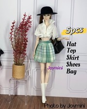 5PCS For Fashion Royalty Integrity Poppy Parker NuFace Dolls Dress Shoes Bag 1/6