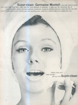 B9 VOGUE / HARPERS / NOVA WERBUNG 13X10 GERMAINE MONTEIL - SUPER SAUBER