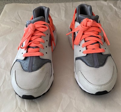 neon orange huaraches