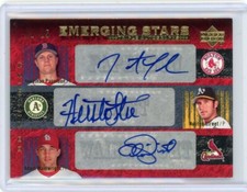 2007 UD Premier Autograph Jonathan Papelbon Huston Street Adam Wainwright 1/25