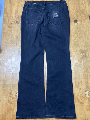 NWT Zenana Flare Jean 34 Black Tall High Waisted 34x34 - Picture 11 of 11