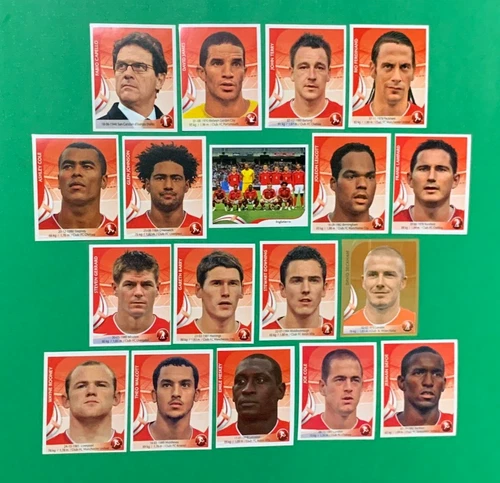 2010 Navarrete South Africa World Cup FIFA #E09 ENGLAND SOCCER TEAM Sticker