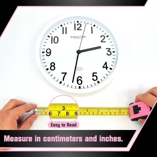 Bullseye Small Pink Tape Measure Measurement Tape With Standard Inches And Metri - Picture 3 of 4