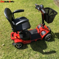 4 Wheel Mobility Scooter Folding Drive Device, Loading Capacity 265 lbs (red)