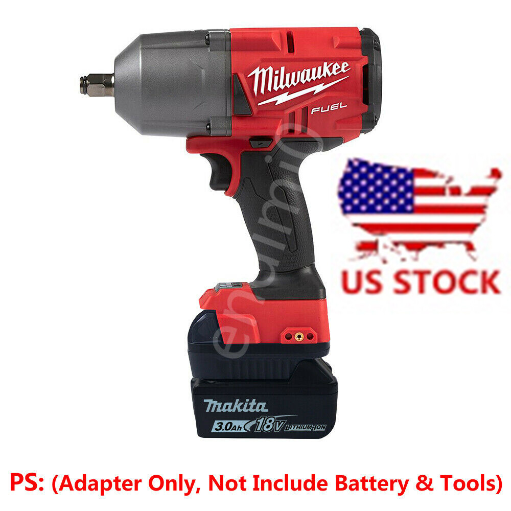 Makita 18V BL18XX Li-ion Battery to Milwaukee M18 Cordless Drill Tools Adapter
