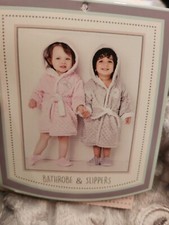 Baby Bathrobe and Slippers Grey color size 18/24 months