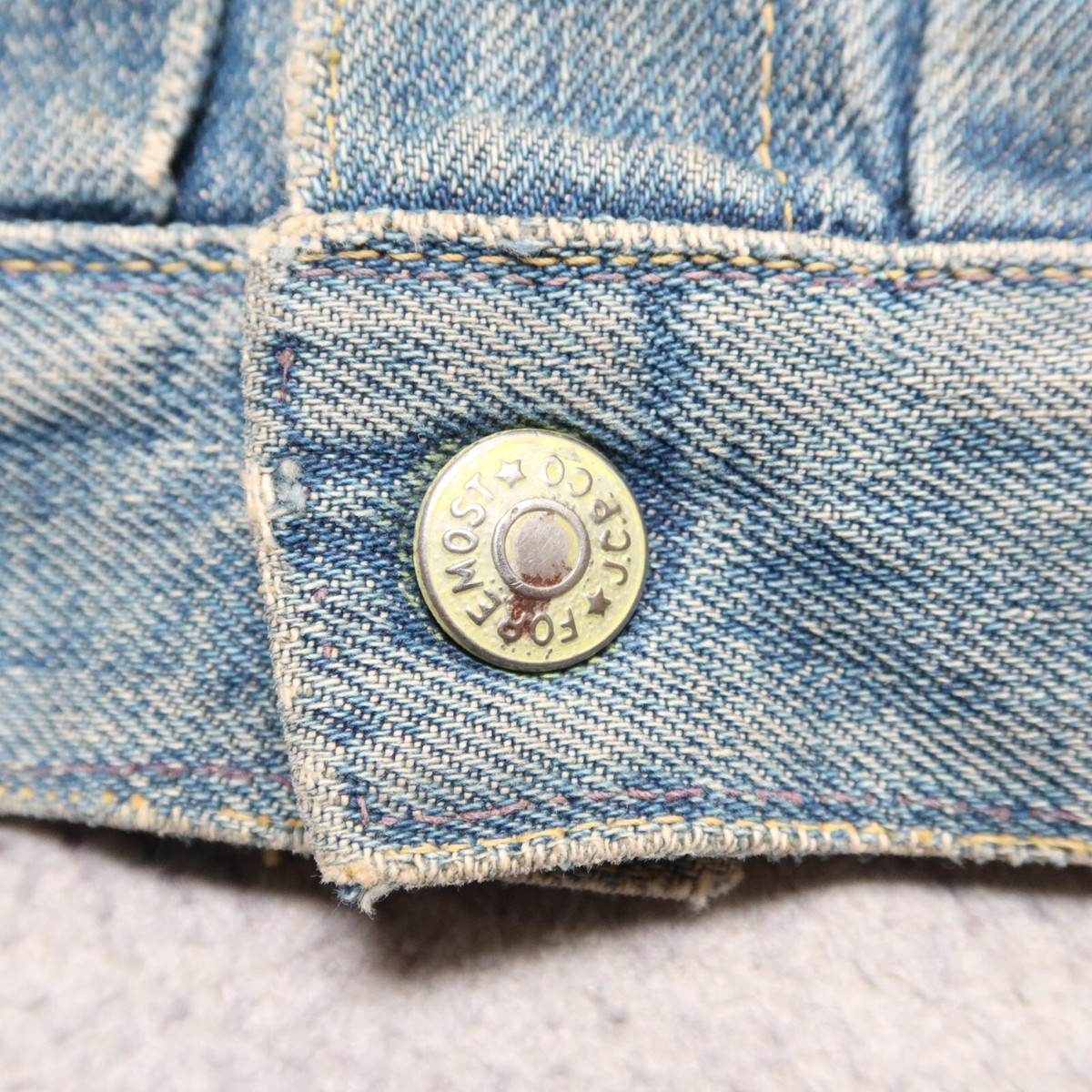 Vintage 50s JC Penney Foremost Type 2 Selvedge Denim Jean Jacket