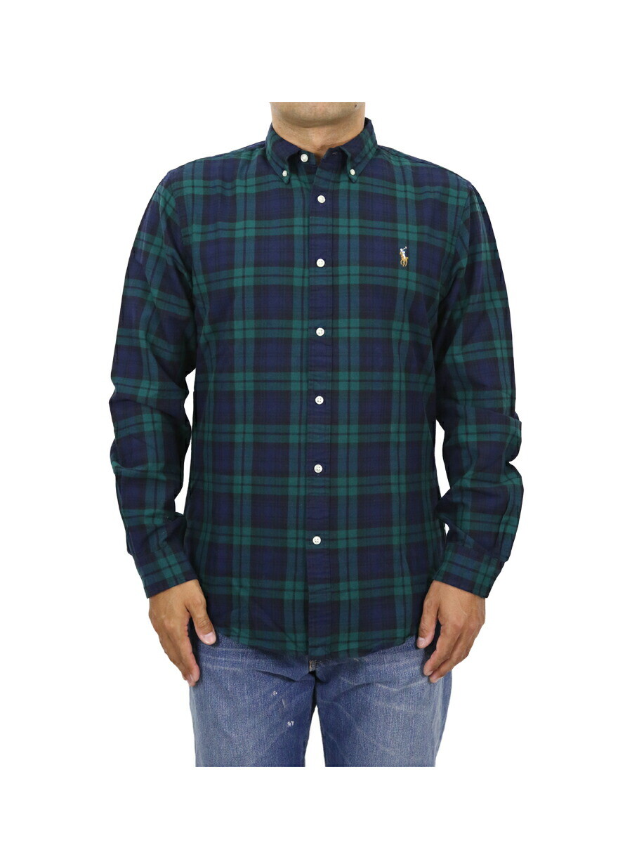 Рубашка Polo Ralph Lauren Slim Fit на пуговицах с длинным рукавом в клетку с черными часами и пони