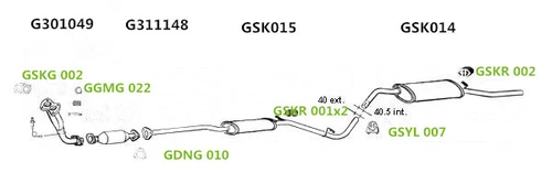 SKODA FAVORIT Forman FAVORIT Pickup 1.3 1991-1992 Exhaust Rear Silencer - Picture 3 of 4
