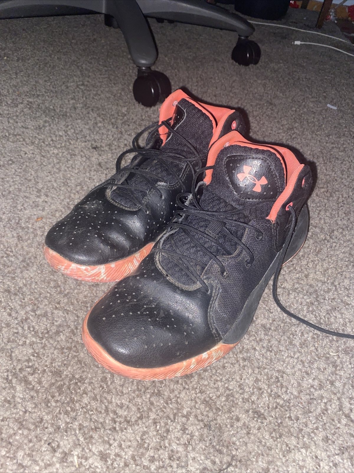 Under Armour GS Jet BLK Pink Kids Unisex Basketball Shoes Size 7