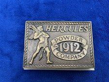 Hercules Powder Company 1912 Belt Buckle Bicentennial Edition 3.5"x2.5" Vintage