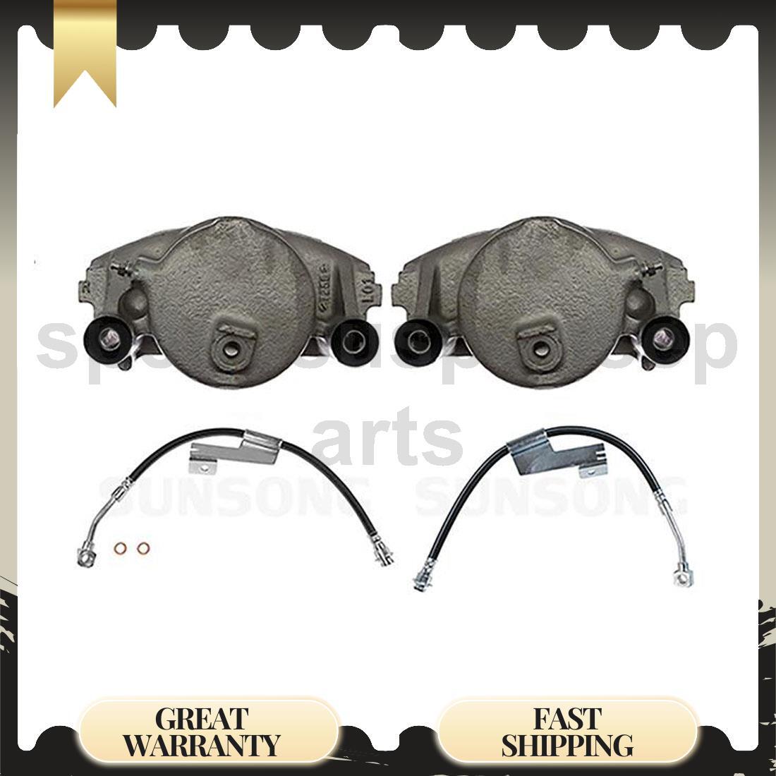 GMC C3500 Front Brake Caliper & Hose Kit 4pc 1990-2000