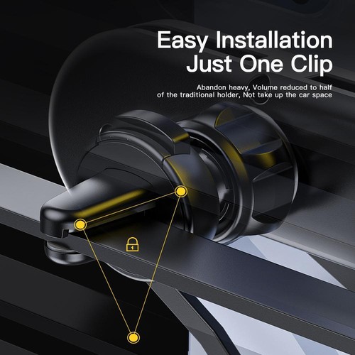 Essager Gravity Car Phone Holder Air Vent Clip Mount Stand GPS Smart Phone Suppo - Picture 6 of 26