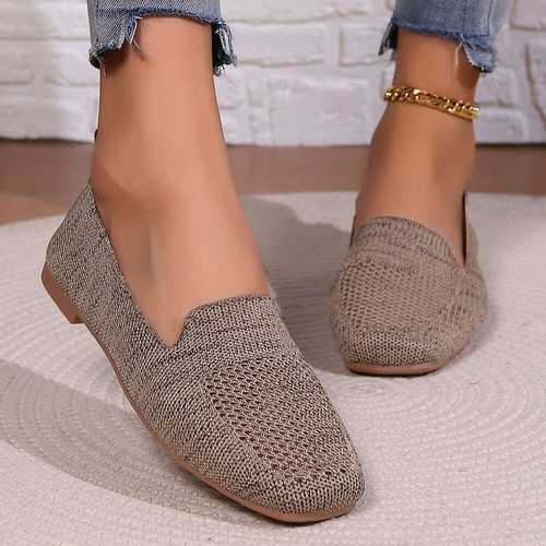 Women's Flats Shoes Ballet Ladies Slip on Square Toe Walking Casual Dress Shoes - Bild 9 von 28