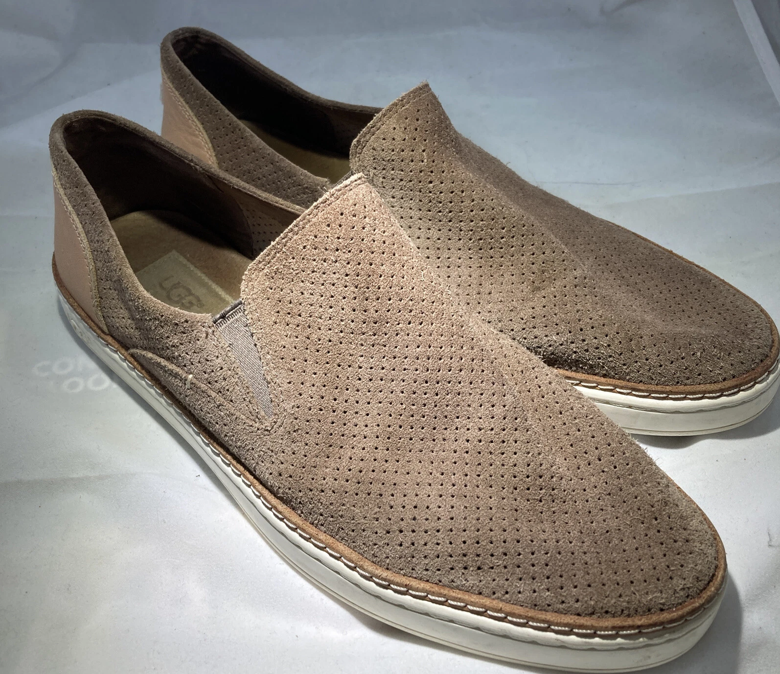 Mocassini da donna marroni in pelle scamosciata Ugg's taglia 10