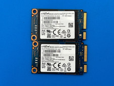 Lot of 2 - 250GB SATA III mSATA SSD Crucial CT250MX200SSD3