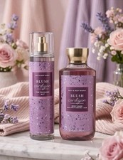 NEW Bath  Body Works BLUSH CARDIGAN Body Wash Fine Fragrance Mist GIFT SET 2PCS