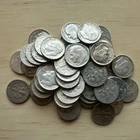 Roll of 50 Silver Roosevelt Dimes $5 Face Value 90% Silver Coins Mixed Dates