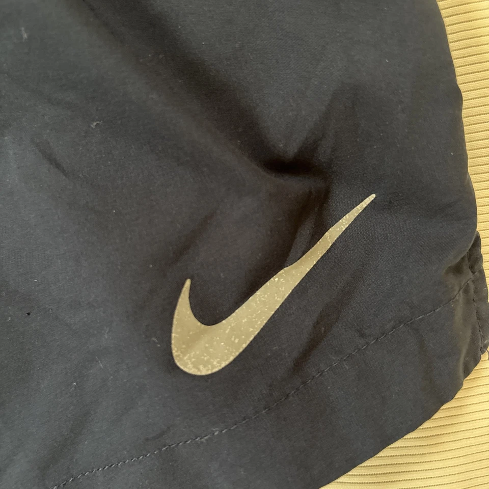 Pantalones Cortos Nike Para Mujer Talla Pequeña Azul Marino Forrados Elevate 3" Correr Entrenamiento Drifit Foto 2 de 4