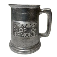 Vtg Boeing Pewter Mug Cup 74767 Shop Of The Month Workers Union Airplane Trade
