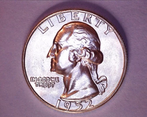 1952 WASHINGTON QUARTER  CH/BU **330-6