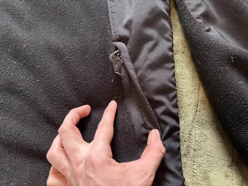 The North Face Jacket Mens Medium Black Fleece Softshell Full Zip Windbreaker - Picture 6 of 17