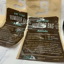 (3 Pack) Boveda 2-Way Humidity Resealable Humidor Bag Preloaded 69% RH Pack