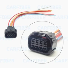 8-Way LED Light Headlamp Headlight Pigtail Connector Fits Honda Civic 2016-2023