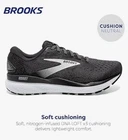 Brooks Men’s Ghost 16 Running Shoes Sz. 12.5(2E) NEW 1104182E090 BLACK