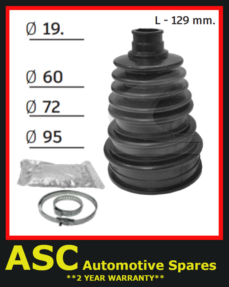 Durable Stretch CV Boot Kit - Flexi Rubber - fits Toyota Chaser 84