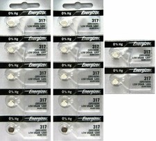 12 Energizer 317 SR516SW Watch Batteries