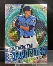2021 Bowman - Rookie of the Year Favorites Evan White #RRY-EW Mojo Refractor...