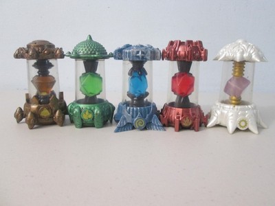 Skylanders Creation Crystals Lot Of 5 Fire Wind Earth