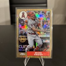 2022 Topps Chrome - 1987 Topps Baseball Mike Trout #87BC-1