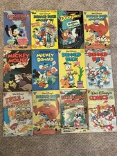 Disney Comic Book Lot Donald Duck, Mickey Mouse, Uncle Scrooge, DuckTales
