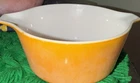 Vintage Pyrex #474 B Sunflower Daisy Orange Yellow 2 Qt. Casserole Dish NO LID