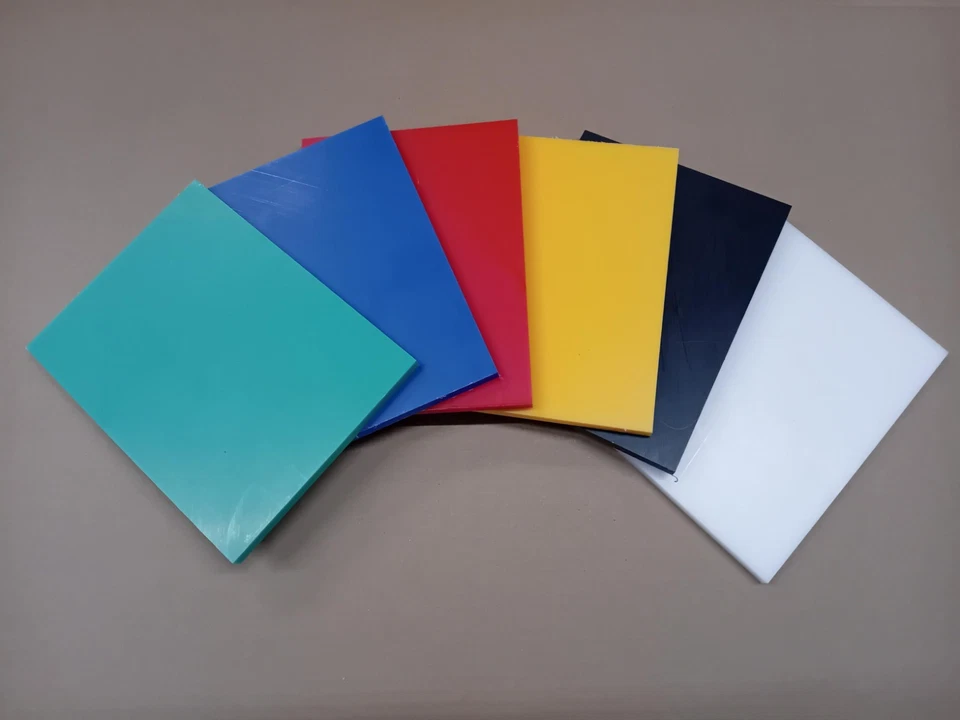 SIMONA HDPE polyethylene sheet (500 grade) six colours and multiple thicknesses