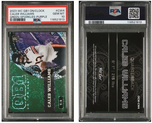 2024 QB 1 on the Clock Caleb Williams RC Numbered 5/8 PSA 10