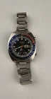 Vtg Seiko 6139-6002 Blue Pepsi Chronograph Automatic watch original bracelet 7.5