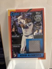 2025 Topps Update Kevin Alcantara 1990 Topps Card 90RUKA Cubs RELIC Patch