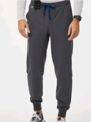 Figs Technical Collection Scrub Pants Charcoal Slim Tansen Joggers XL NWT