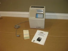 Amano Microder MJR7000 Digital Computerized Time Card Punch Clock - Works Great