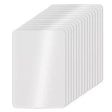 15 Pack Plastic Cutting Mats, Frosted Clear Flexible Kitchen Cutting Board, P...