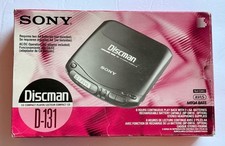 Sony Discman D-131 Portable Compact Disc Player in Box Tested.