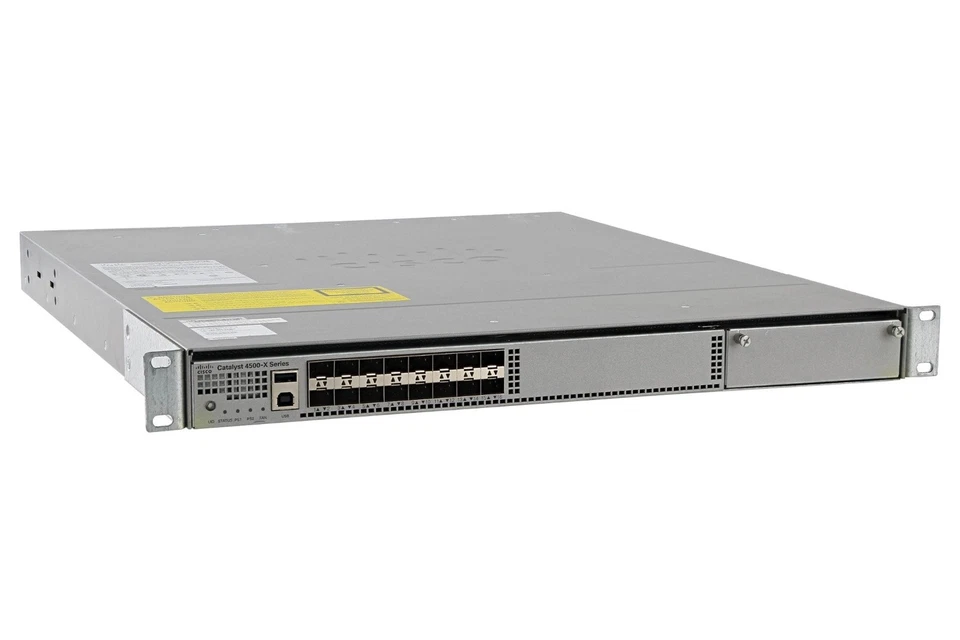 Cisco Catalyst WS-C4500X-16SFP+ | mit Basis-Betriebssystem & Rack-Ohren | 3 Jahre Garantie