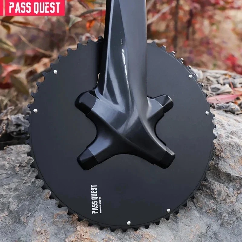 Plato 110 Bcd para Shimano 4 pernos placa de bicicleta de carretera platos dobles Foto 4 de 4