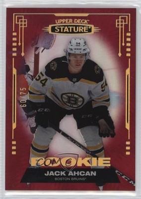 2021-22 Upper Deck Stature Rookies Red 60/75 Jack Ahcan #133 Rookie RC 01ks