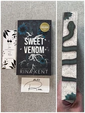 Sweet Venom Rina Kent Signed Barnes & Noble Exclusive Sprayed Edge Art Bookmark